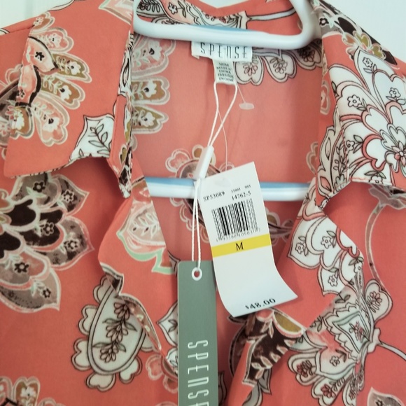 Spense High Low Blouse NWT Sizes Medium and Large - Picture 5 of 7
